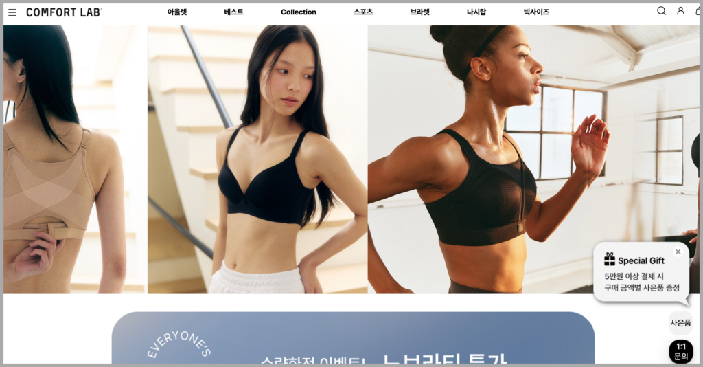여성(여자) 속옷 전문 쇼핑몰