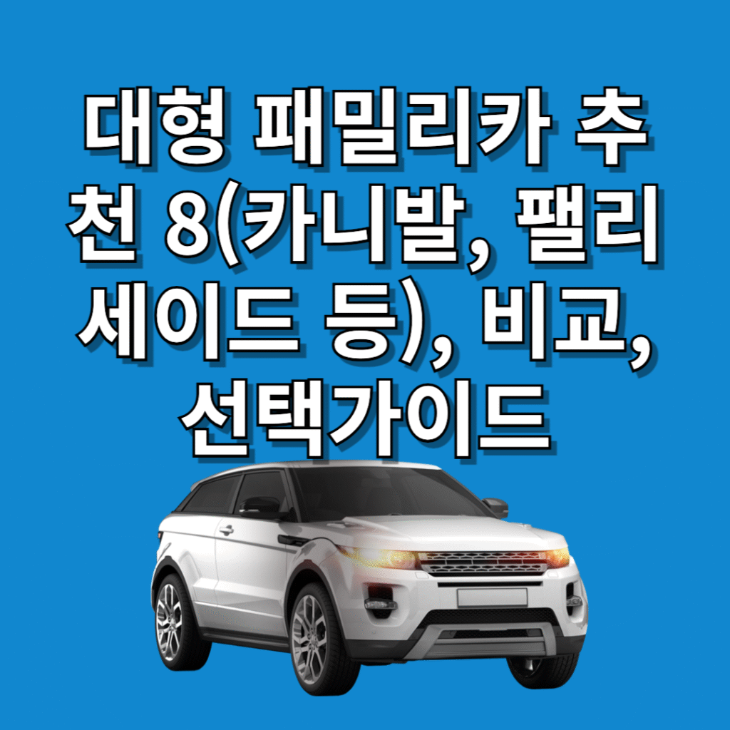 패밀리카-추천
