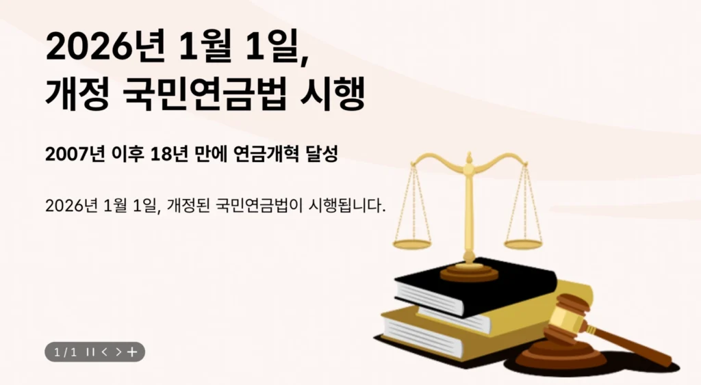 국민연금 인상 시행