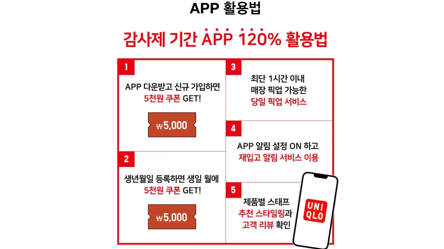 2025 유니클로 감사제 세일 기간(일정) 앱 쿠폰 혜택